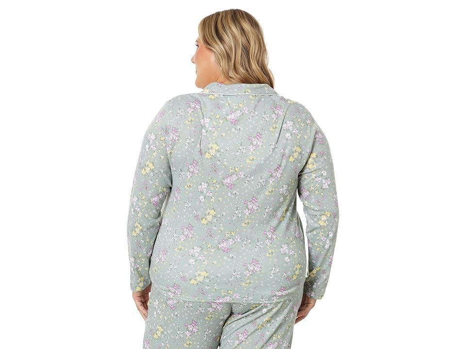 Karen Neuburger Plus Size Gramercy Park Long Sleeve Girlfriend PJ Set (Breezy Blossom) Women's Pajama Sets Product Image