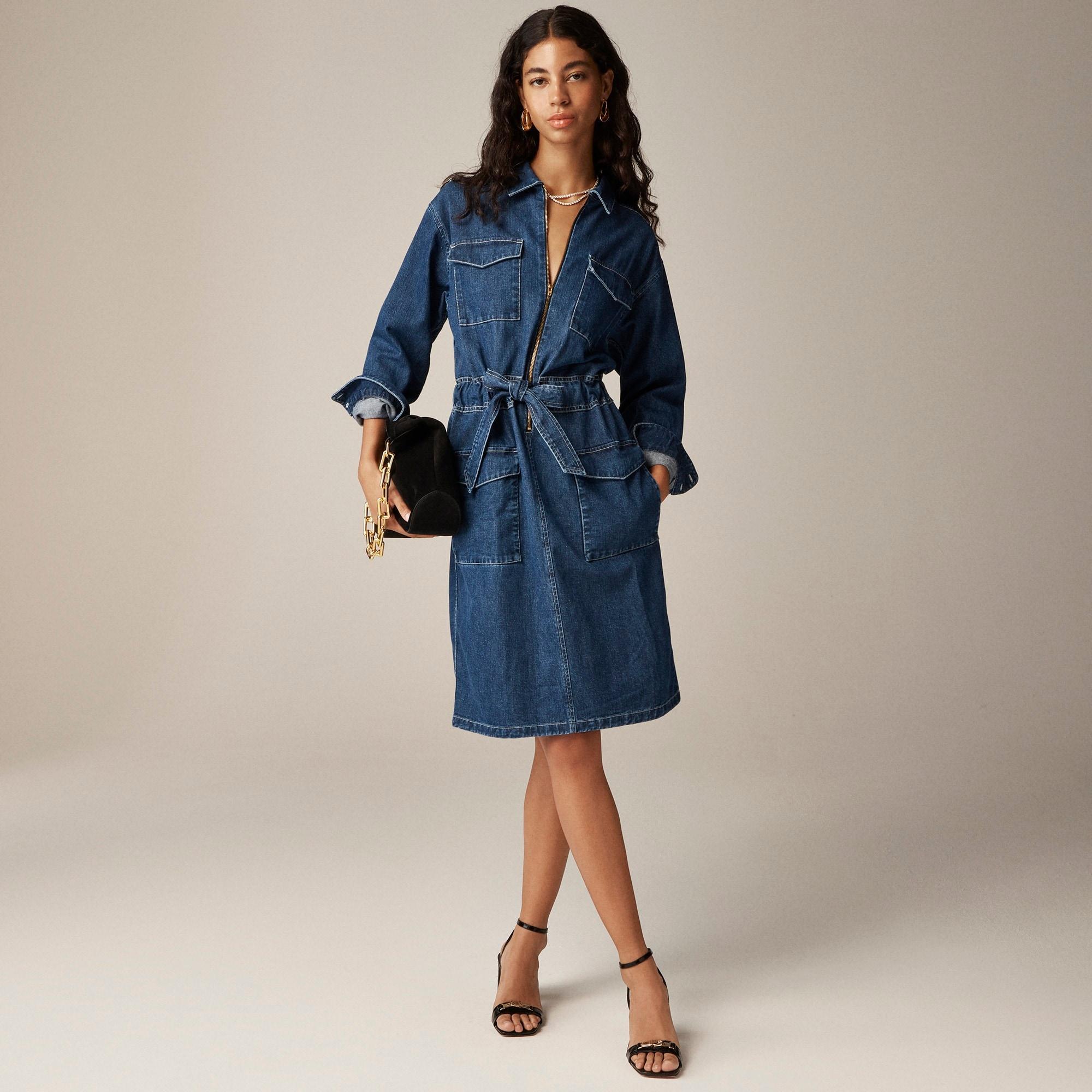 Denim utility dress Product Image