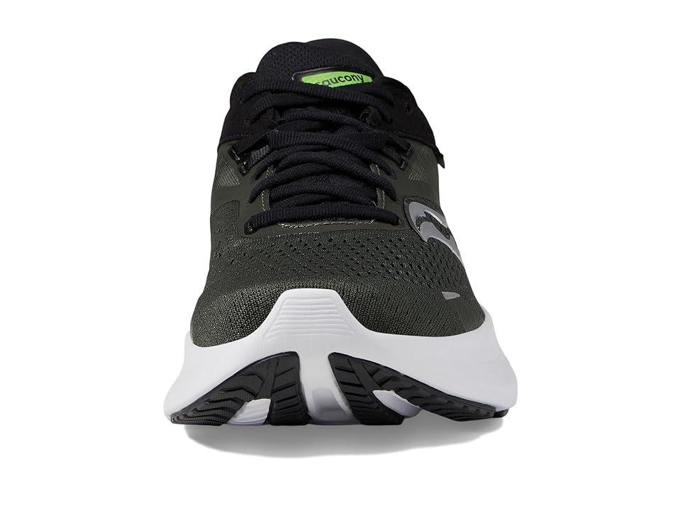 Saucony Ride 16 (Umbra/Slime) Men's Shoes Product Image