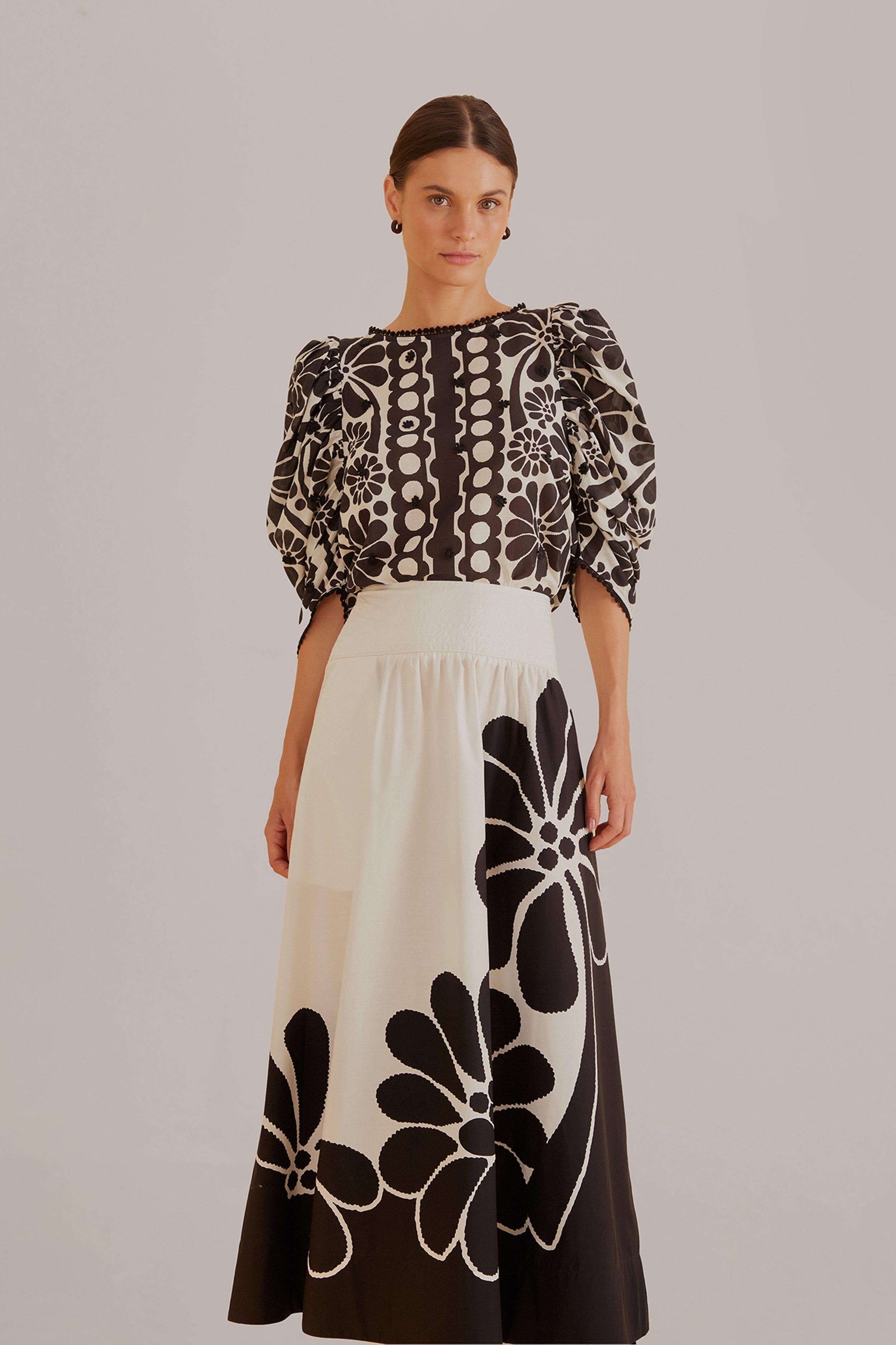 Black Palermo Maxi Skirt Product Image