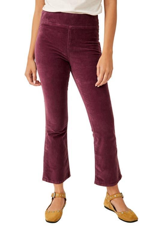 Free People In My Feelings Stretch Velveteen Crop Bootcut Jeans Product Image