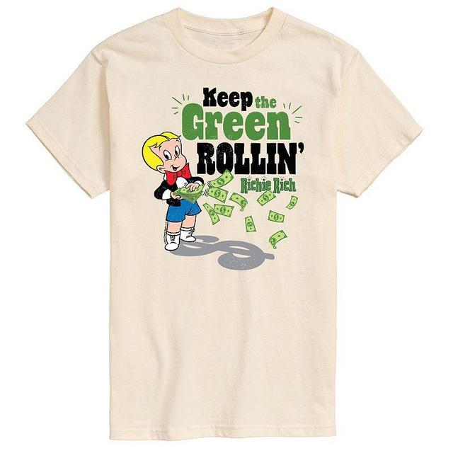 Mens Richie Rich Keep Green Rollin Graphic Tee Product Image