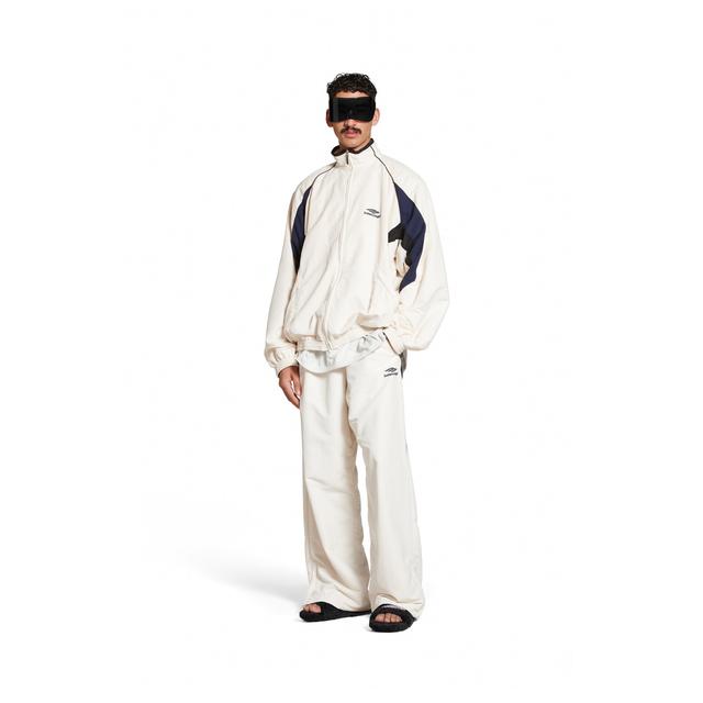 Men's 3b Sports Icon Medium Fit Tracksuit Pants in White Product Image