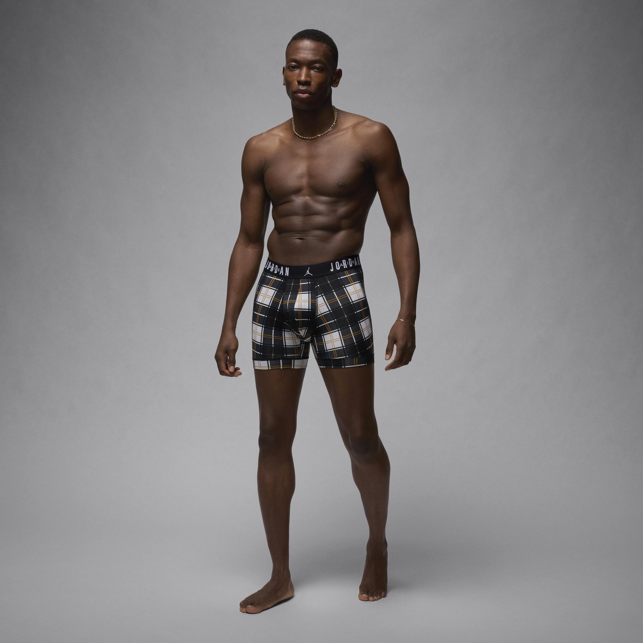 Men's Jordan Dri-FIT Plaid Boxer Briefs (2-Pack) Product Image