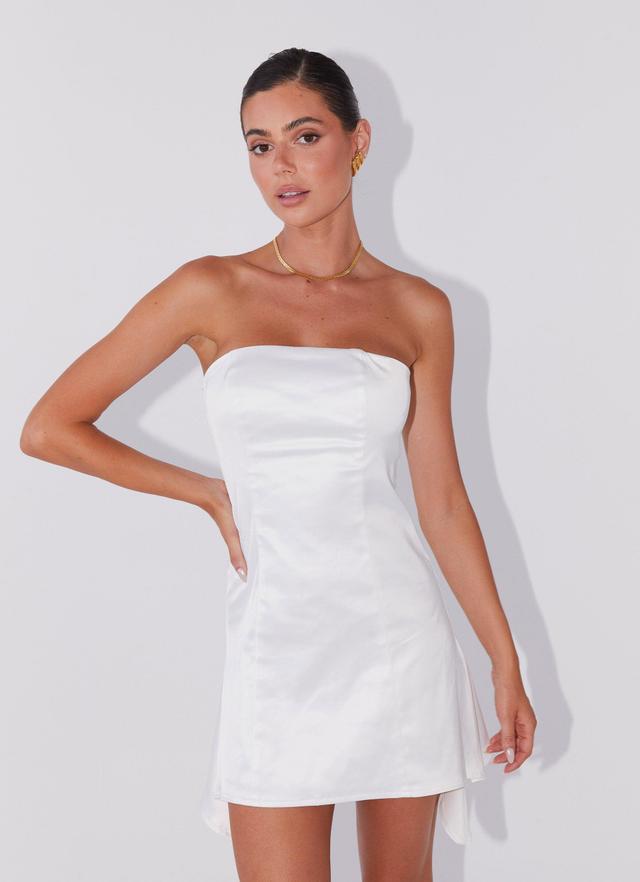 Last Fling Tube Mini Dress - White Product Image