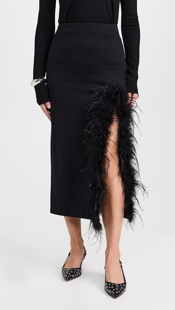 MEIMEIJ Midi Skirt With Feathers | Shopbop Product Image