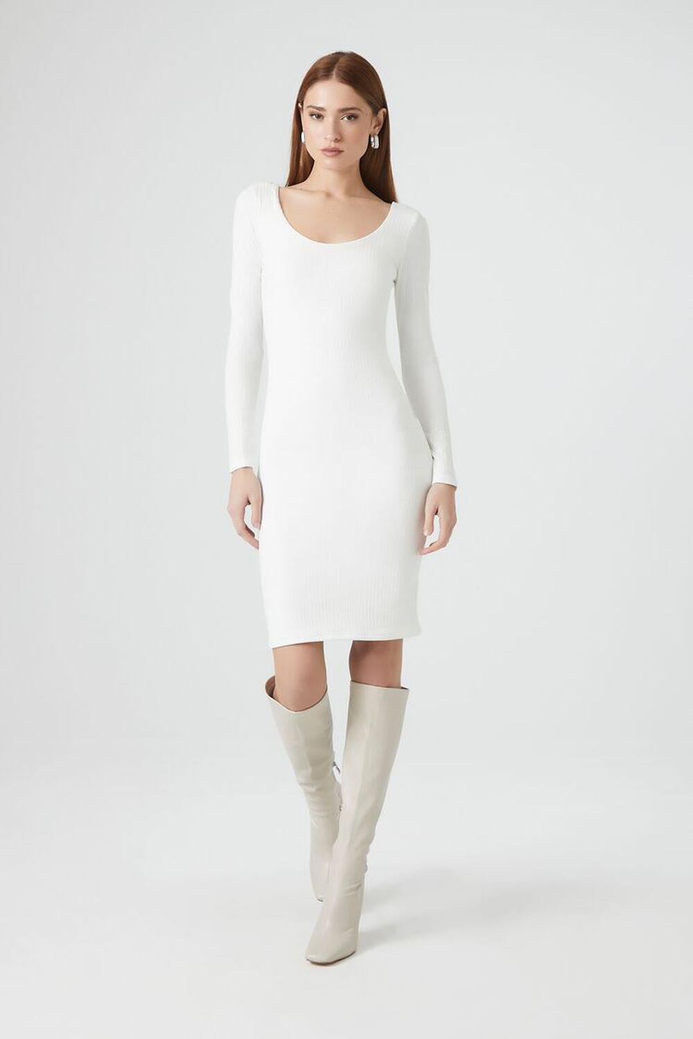 Ribbed Knit Scoop Mini Dress | Forever 21 Product Image