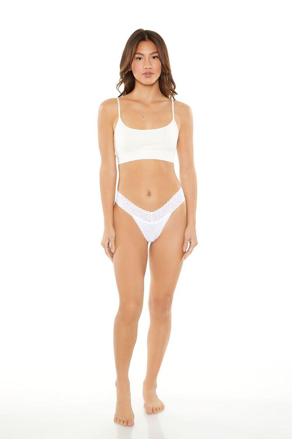 Lace-Trim Thong Panties | Forever 21 Product Image