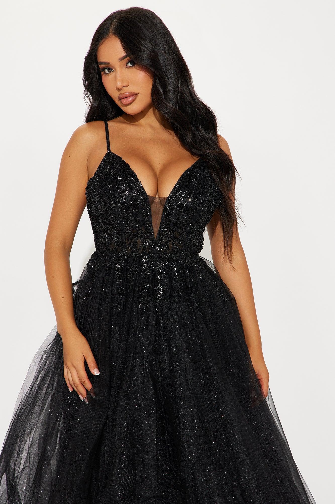 Fairy Tale Princess Maxi Dress - Black Product Image