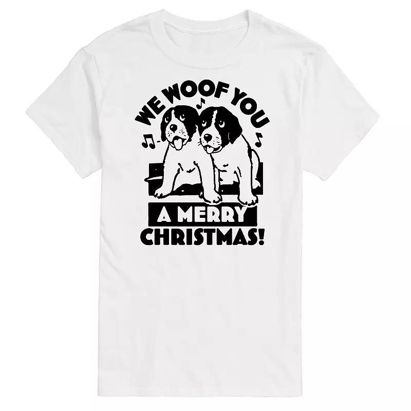 Big & Tall We Woof You Merry Christmas Graphic Tee, Mens Product Image