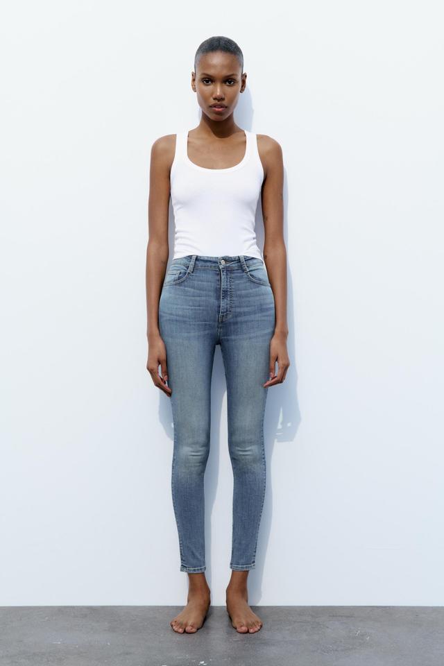 SCULPTED HIGH RISE TRF SKINNY JEANS Product Image