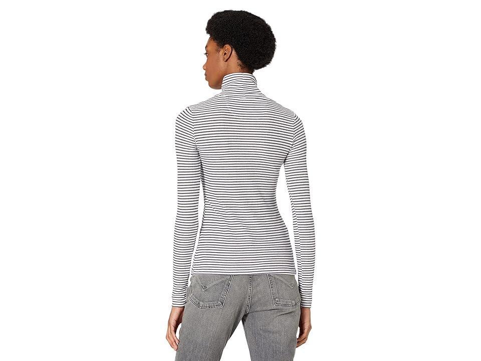 Faherty Legend Rib Roscoe Turtleneck (Abyss Stripe) Women's Clothing Product Image