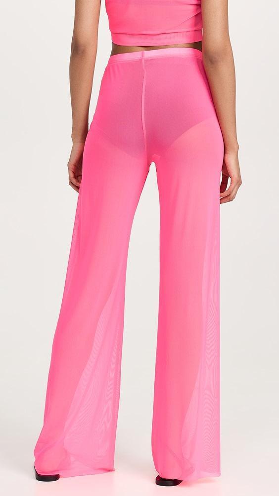 Good American Mesh Wide Leg Pants | Shopbop Product Image