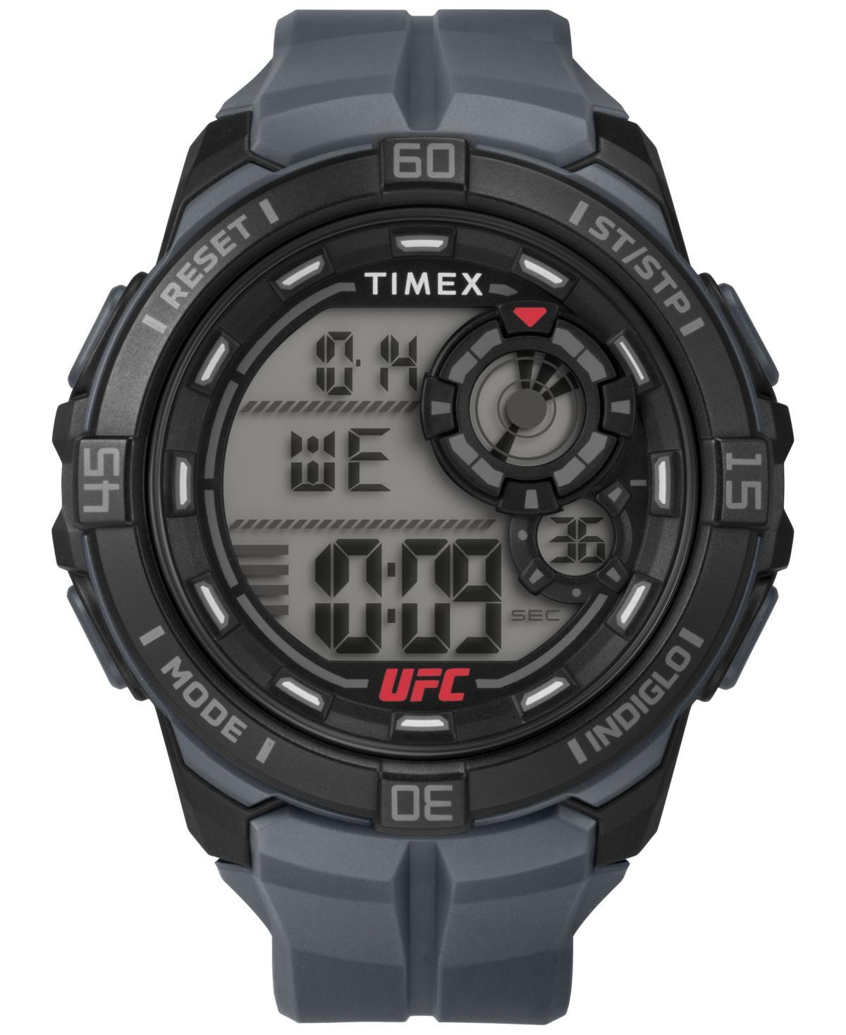 Timex Mens Ufc Rush Digital Gray Polyurethane Strap 52mm Round Watch Product Image