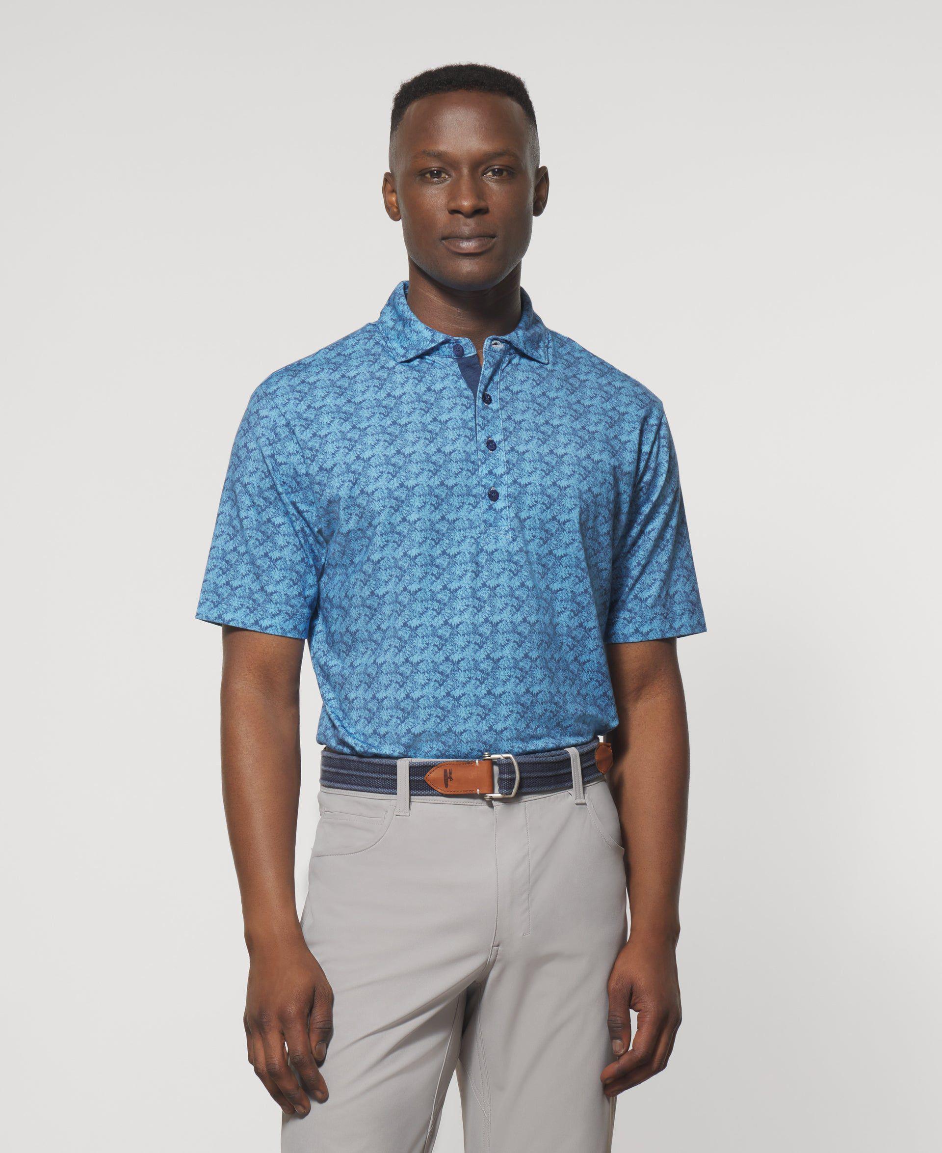 Sanford Printed Linxter Cotton Performance Polo Male Product Image