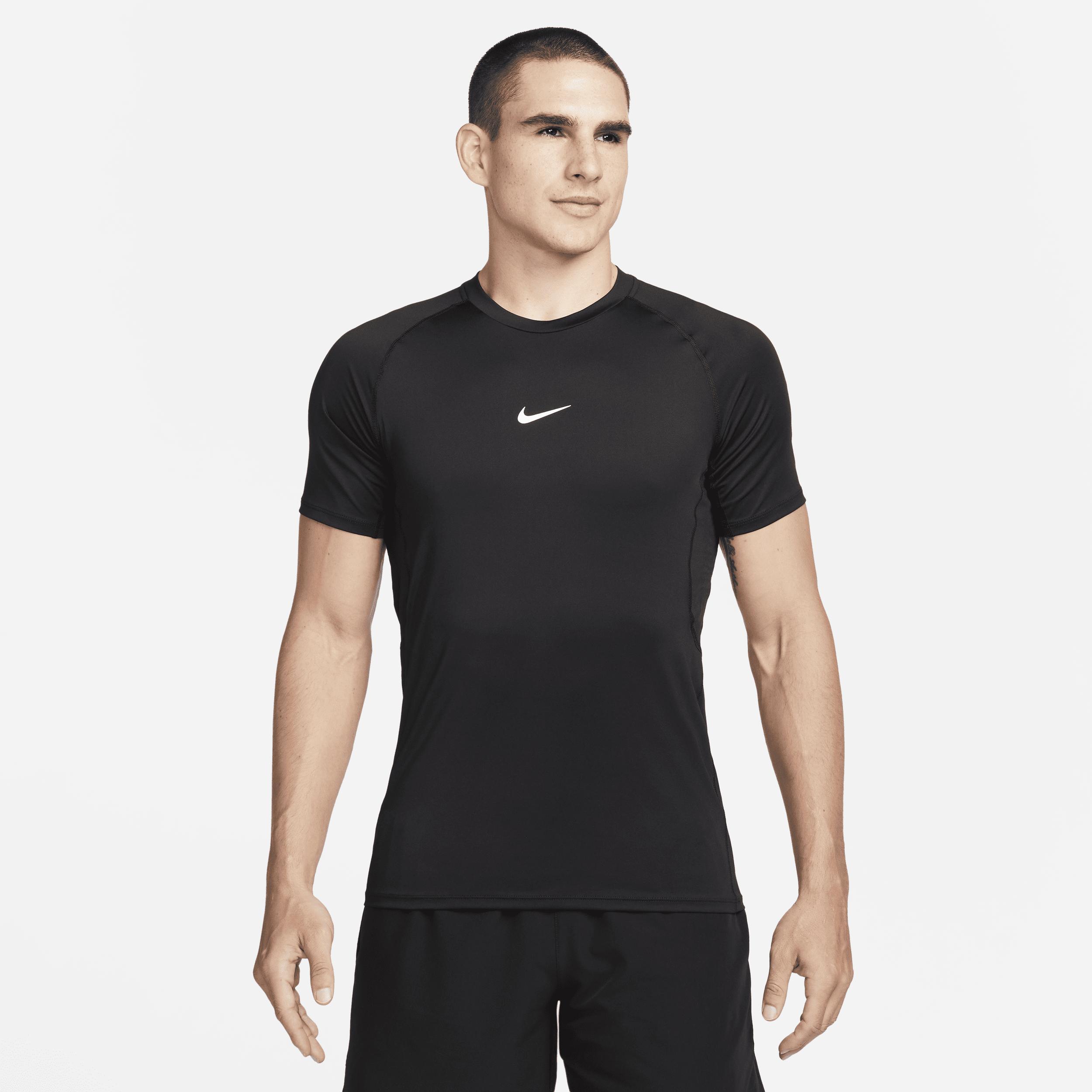 Nike Mens Nike Dri-FIT Slim Top Short Sleeve - Mens Black/White Product Image