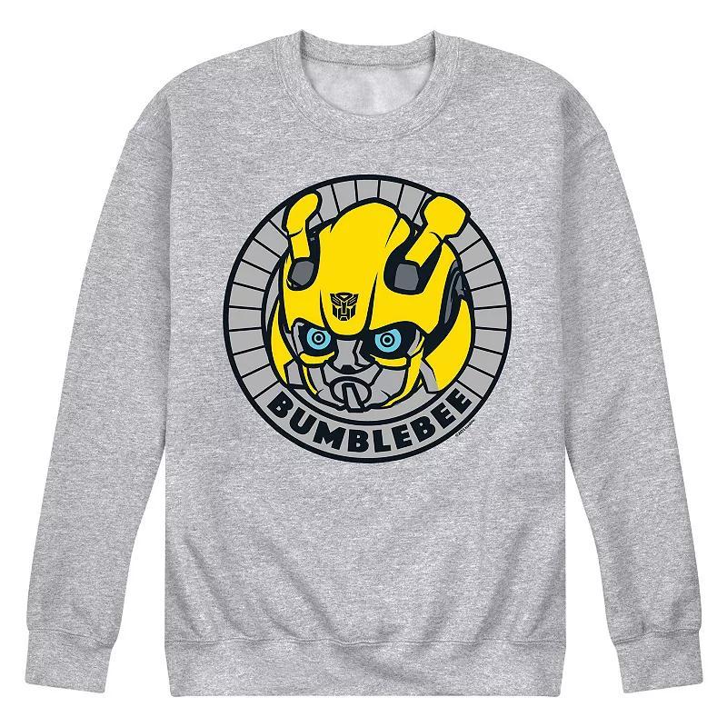 Mens Transformers Bumblebee Badge Fleece Sweatshirt Product Image