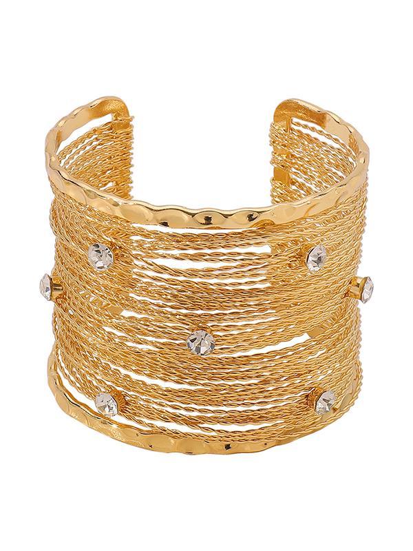 Geometric Rhine Stones Ringent Bracelet Accessories Product Image