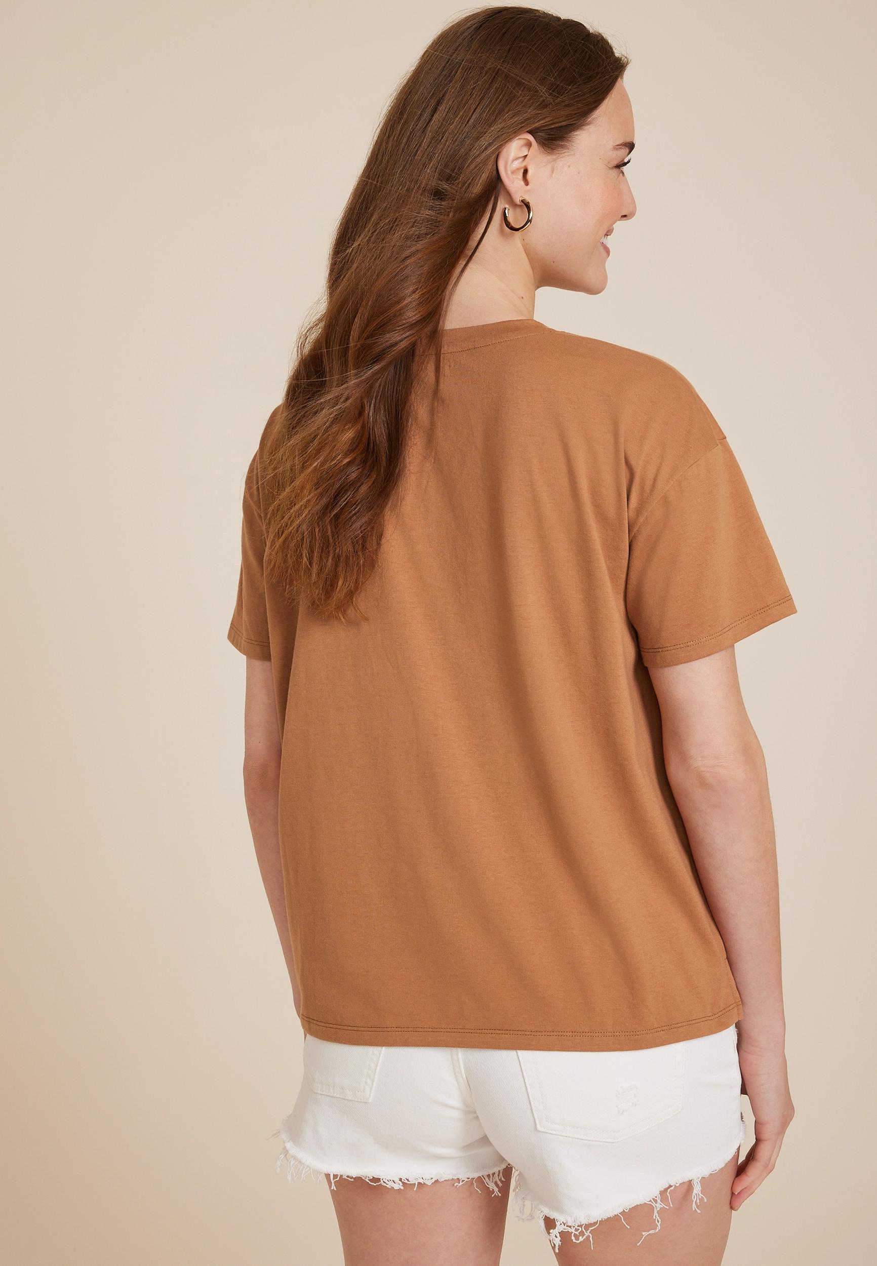 Crop Top Relaxed Fit Graphic Tee Product Image