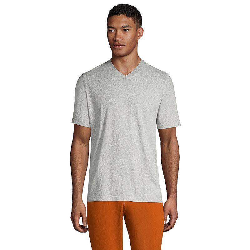 Big & Tall Lands End Super-T V-neck Tee, Mens Product Image