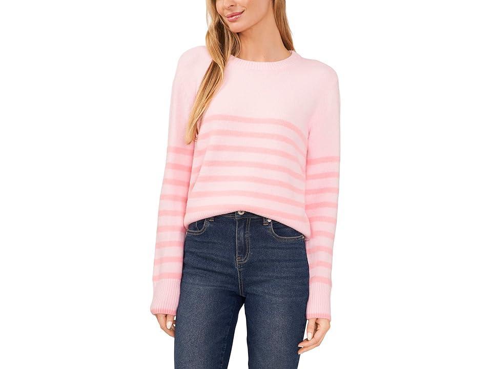 CeCe Cropped Striped Sweater (Prism ) Women's Sweater Product Image