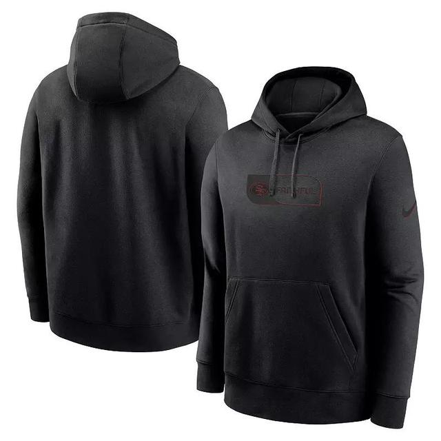 Mens Nike San Francisco 49ers Edge French Terry Club Pullover Hoodie Product Image