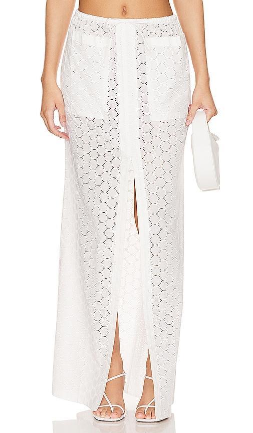 Lovers and Friends Fiona Maxi Skirt in White Product Image