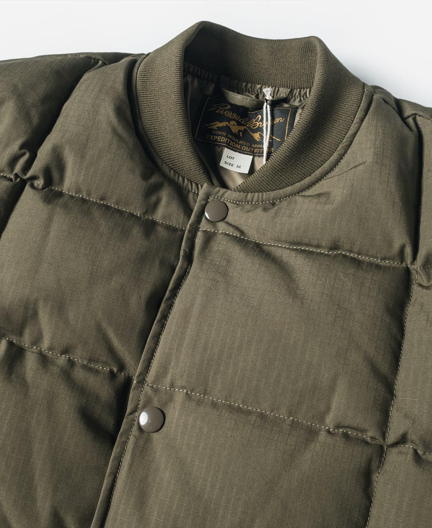 Box Quilted Down Liner Jacket - Olive Product Image