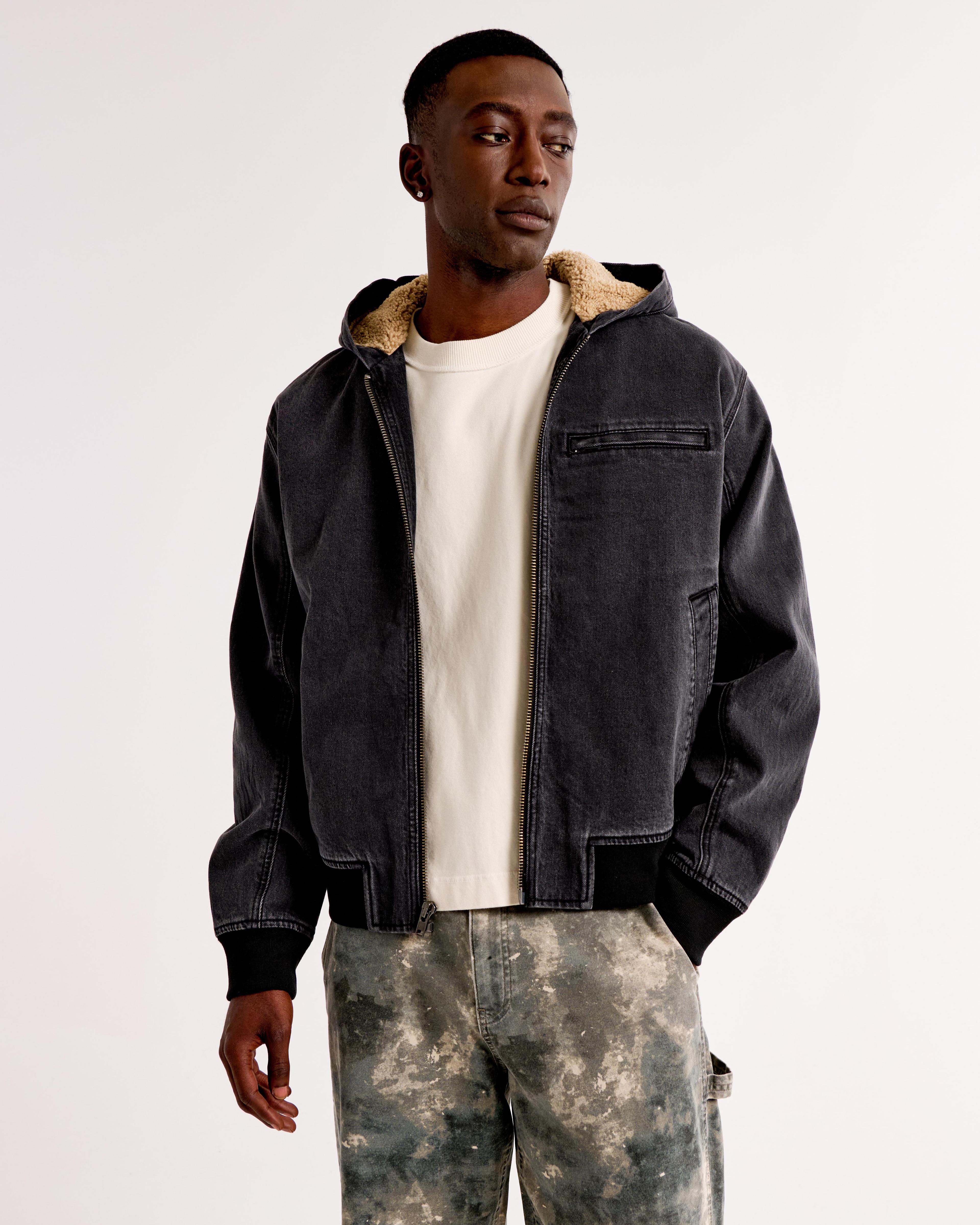 Hooded Workwear Bomber Jacket Product Image