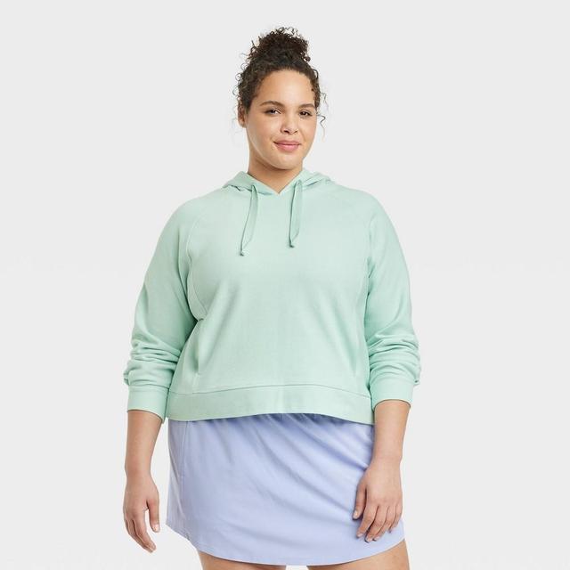 Womens Cozy Rib Hoodie - All In Motion Mint XXL Product Image