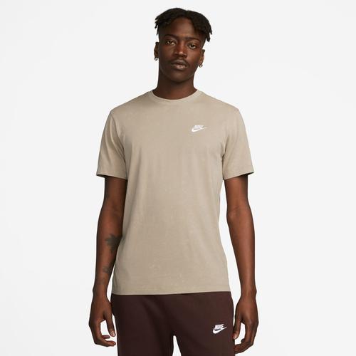 Nike Mens Nike NSW Club Novelty T-Shirt - Mens White/Khaki Product Image