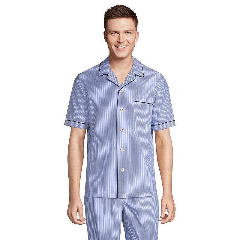 Mens Lands End Poplin Pajama Shirt Product Image