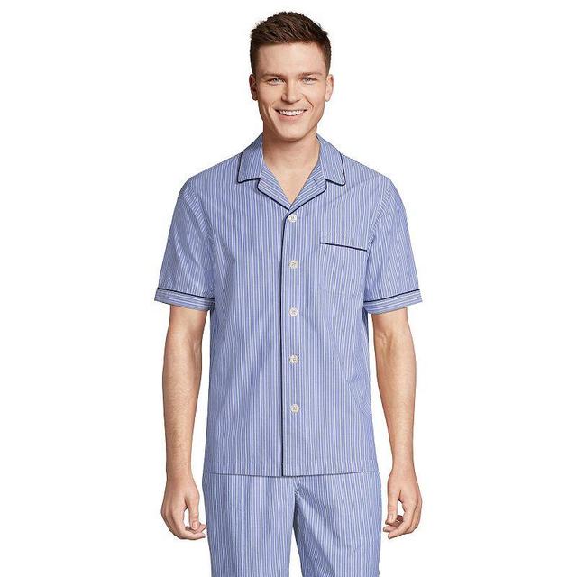 Mens Lands End Poplin Pajama Shirt Product Image