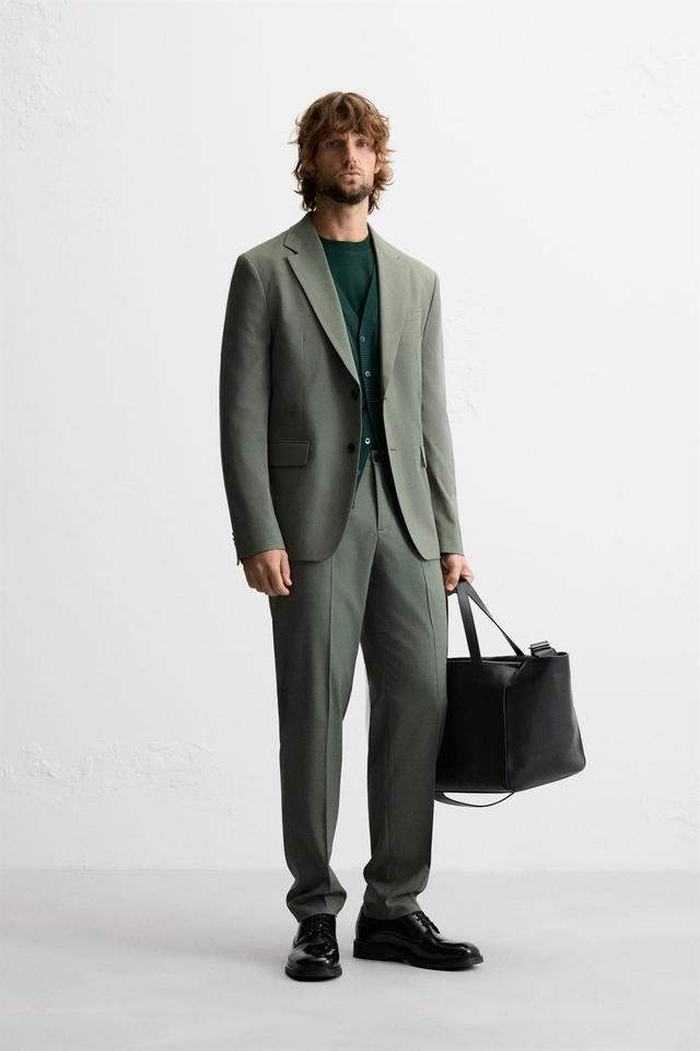 TEXTURED SUIT PANTS Product Image