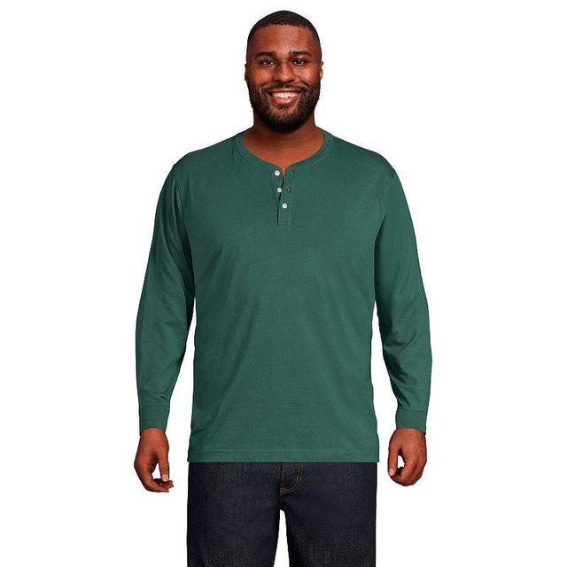 Big & Tall Lands End Super-T Classic-Fit Henley, Mens Product Image