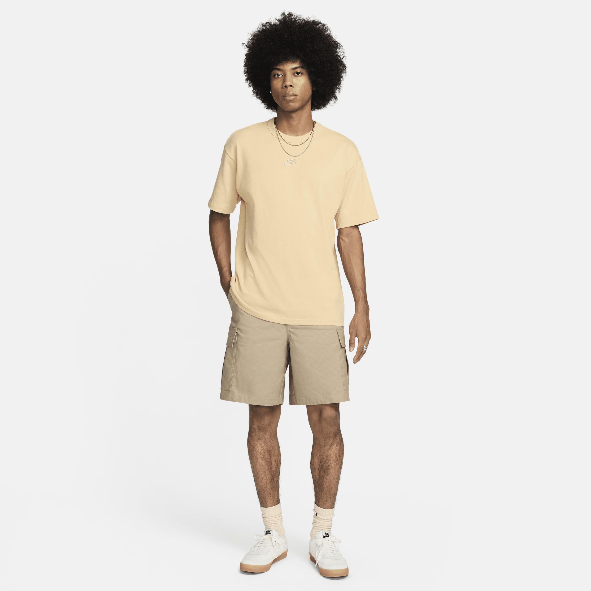 Nike Premium Essentials unisex oversized T-shirt in tan Product Image