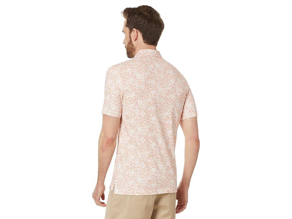 Faherty Ss Movement Pique Polo (Hilo Rose Floral Print) Men's Short Sleeve Knit Product Image