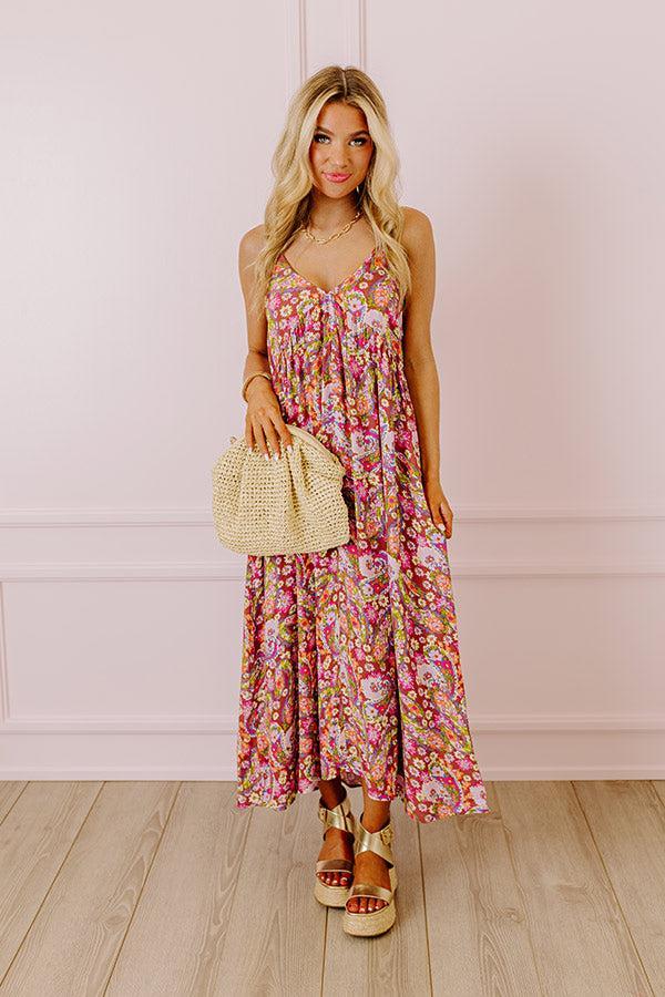 Fresh Take Floral Maxi In Purple Product Image