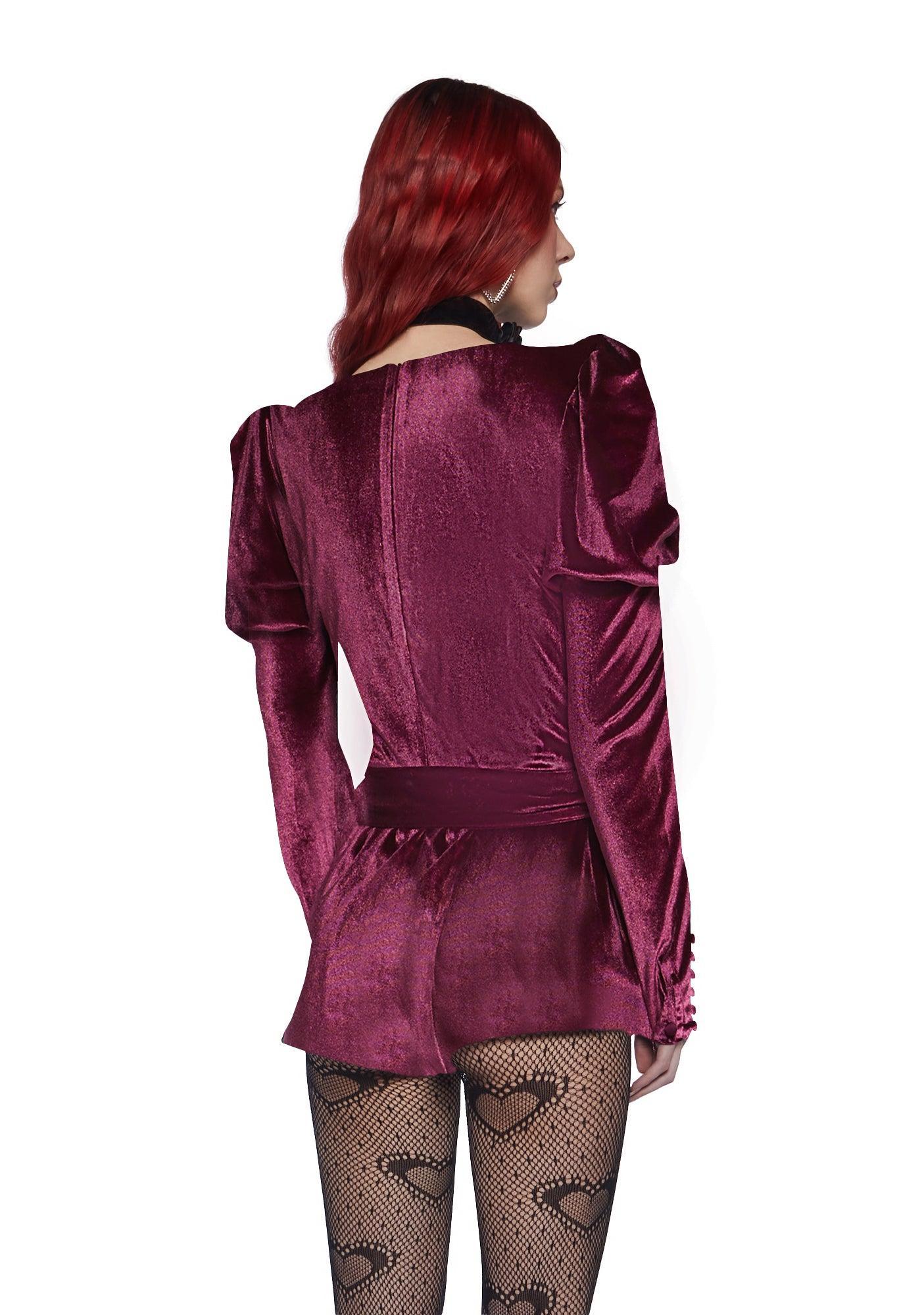 Chic Manners Velvet Romper - Pink Baby Product Image