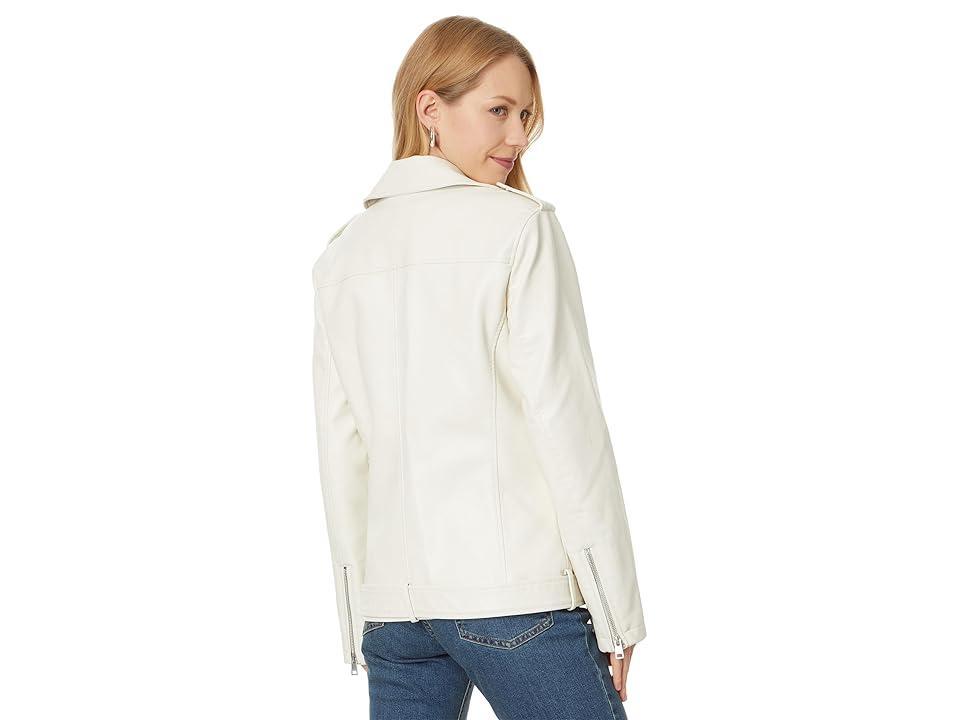 Levi's(r) Long Lined Elevated Belted Moto (Oyster) Women's Jacket Product Image