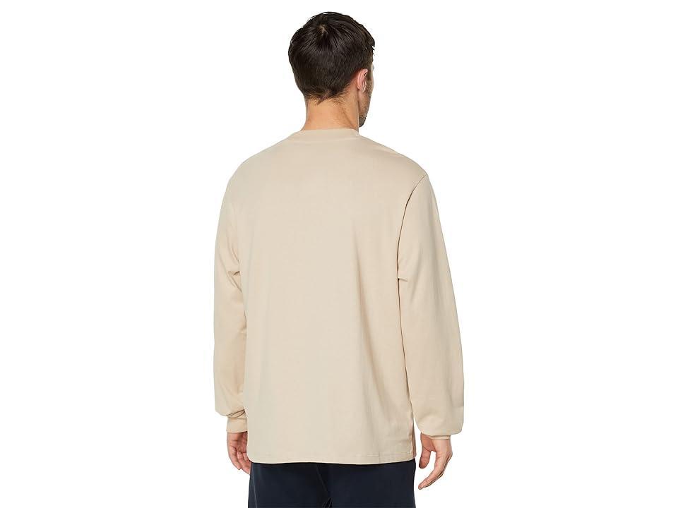 BOSS Dotopaxi Sprayed Logo Long Sleeve Shirt (Sandy Dune) Men's Clothing Product Image