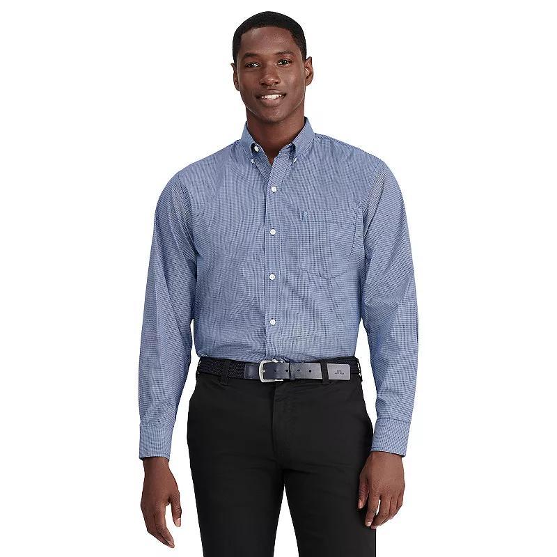 Mens IZOD Classic Button-Down Shirt Blue product image