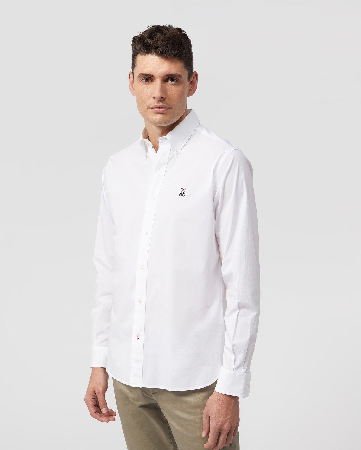 MENS CLASSIC POPLIN LONG SLEEVE SHIRT - B6C911S1PC Male Product Image