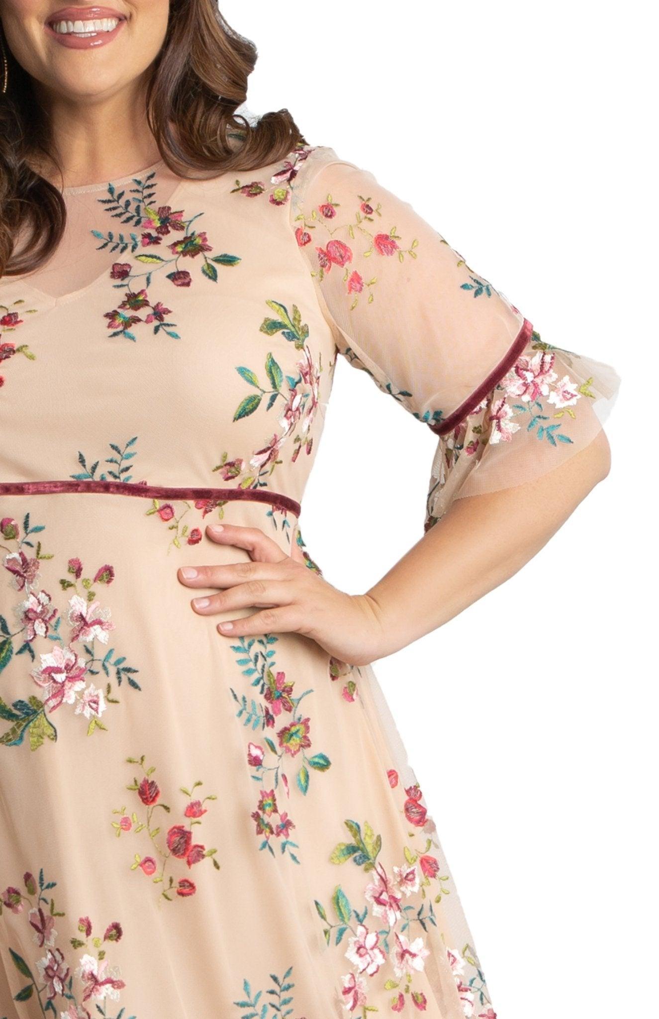 Wildflower Embroidered Dress - Plus Product Image