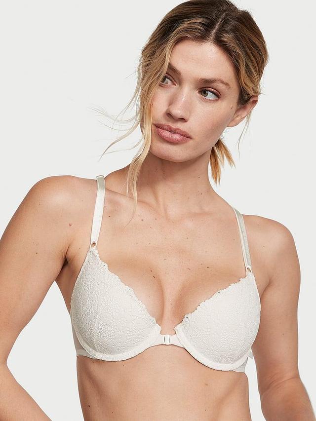 Sexy Tee Lightly Lined Front-Close Lace Demi Bra Product Image