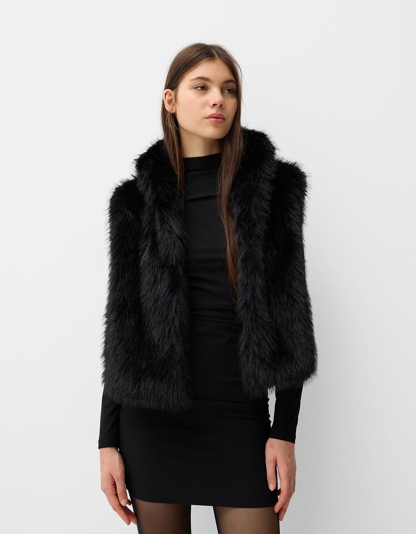 Faux fur vest Product Image