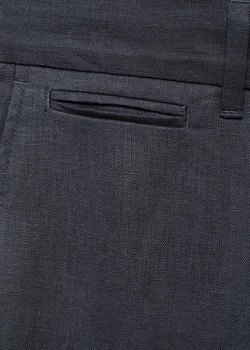 MANGO MAN - Slim-fit 100% linen pants night blueMen Product Image