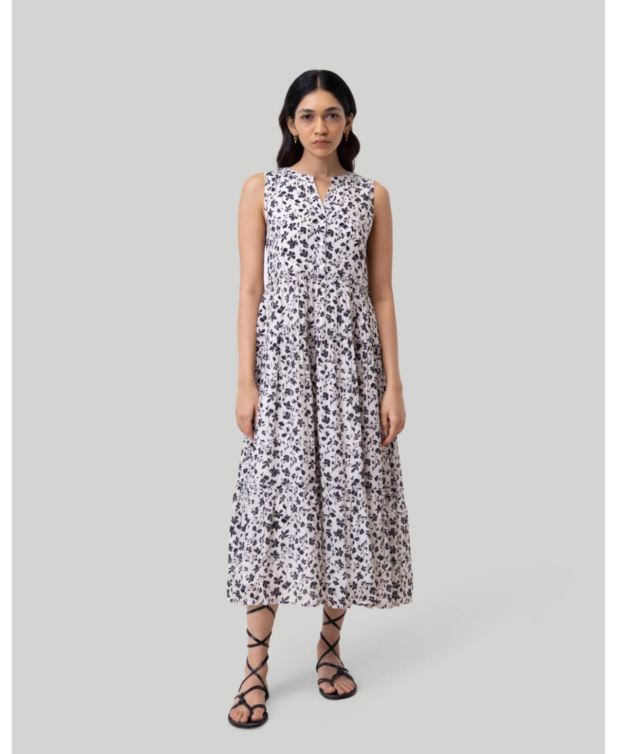 Womens Tiered midi dress Product Image