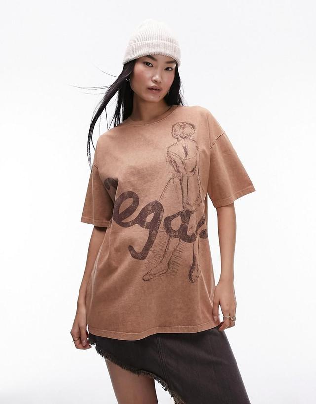 Topshop Art Museum graphic Degas oversized tee Product Image