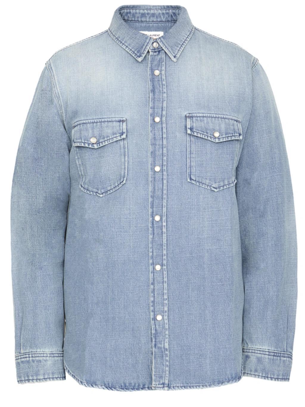 Denim Shirt In Blue Product Image